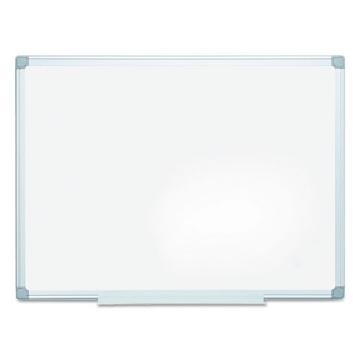Picture of earth silver easy-clean dry erase board, reversible, 48 x 36, white surface, silver aluminum frame