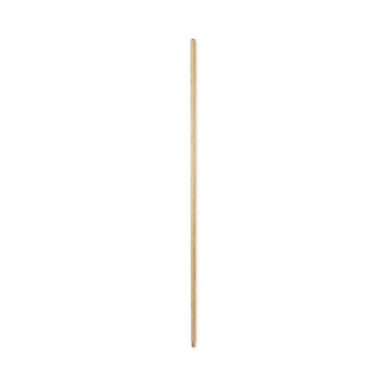 Picture of Threaded End Broom Handle, Lacquered Hardwood, 0.94" dia x 54", Natural