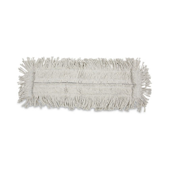 Picture of Disposable Cut End Dust Mop Head, Cotton/synthetic, 24w X 5d, White