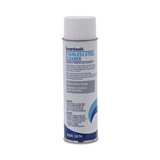 Picture of Stainless Steel Cleaner And Polish, Lemon, 18 Oz Aerosol Spray
