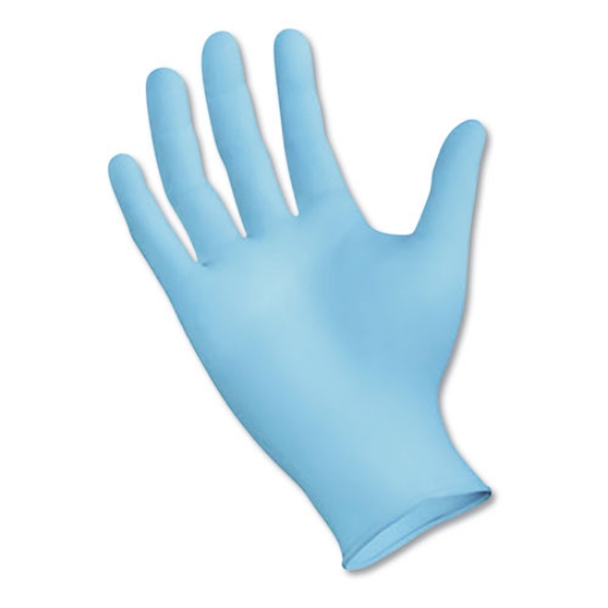 Picture of Disposable Examination Nitrile Gloves, X-Large, Blue, 5 mil, 100/Box