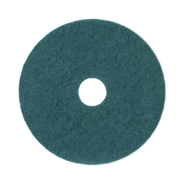 Picture of Heavy-Duty Scrubbing Floor Pads, 17" Diameter, Green, 5/carton