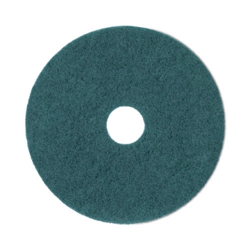 Picture of Heavy-Duty Scrubbing Floor Pads, 19" Diameter, Green, 5/carton