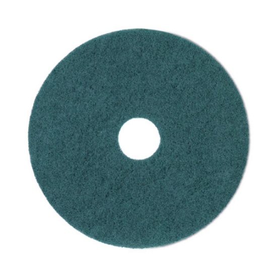 Picture of Heavy-Duty Scrubbing Floor Pads, 19" Diameter, Green, 5/carton