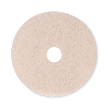 Picture of Natural Hog Hair Burnishing Floor Pads, 20" Diameter, Tan, 5/carton