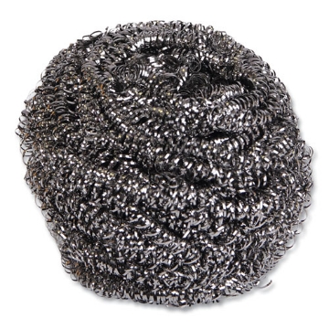 Picture of Stainless Steel Scrubber, Large Size, 2.5 X 2.75, Steel Gray, 12/carton