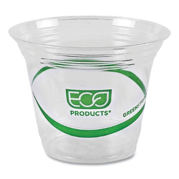 Picture of Greenstripe Renewable And Compostable Cold Cups, 9 Oz, Clear, 50/pack, 20 Packs/carton