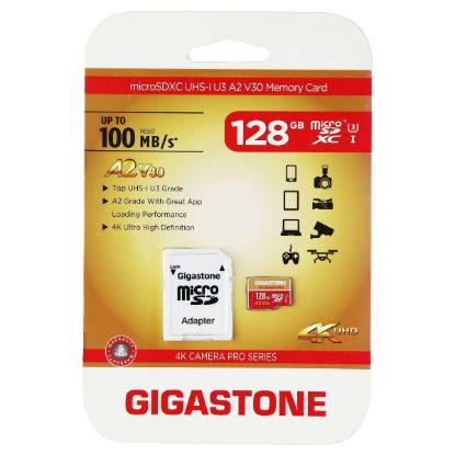 Picture of Gigastone Corporation 2IN14KA2V30-128 SD MEMORY CARD 128GB (EA)