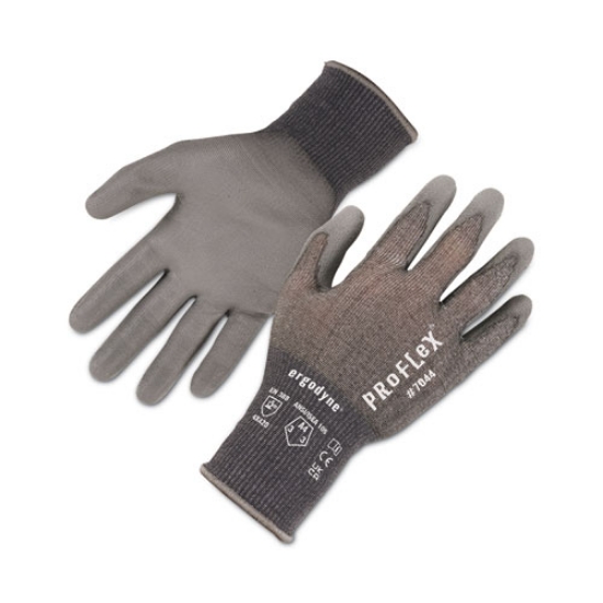 Picture of ProFlex 7044 ANSI A4 PU Coated CR Gloves, Gray, Medium, Pair, Ships in 1-3 Business Days