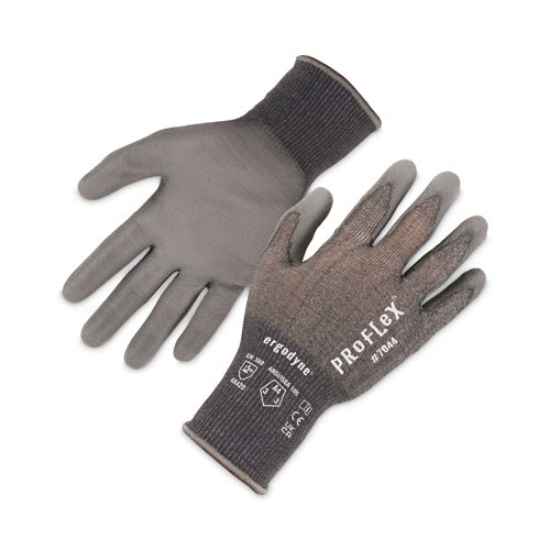 Picture of ProFlex 7044 ANSI A4 PU Coated CR Gloves, Gray, 2X-Large, Pair, Ships in 1-3 Business Days