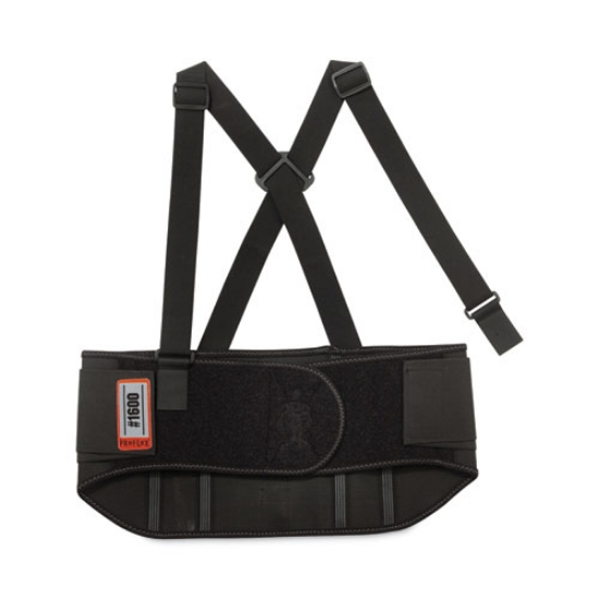 Picture of ProFlex 1600 Standard Elastic Back Support Brace, X-Small, 20" to 25" Waist, Black, Ships in 1-3 Business Days