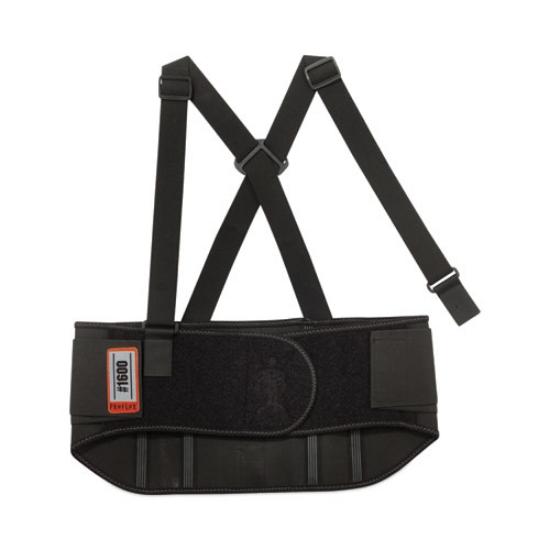 Picture of ProFlex 1600 Standard Elastic Back Support Brace, X-Large, 38" to 42" Waist, Black, Ships in 1-3 Business Days