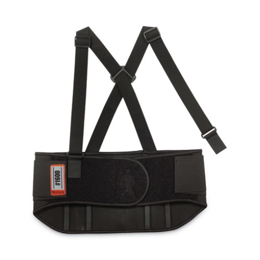 Picture of ProFlex 1600 Standard Elastic Back Support Brace, 4X-Large, 52" to 58" Waist, Black, Ships in 1-3 Business Days