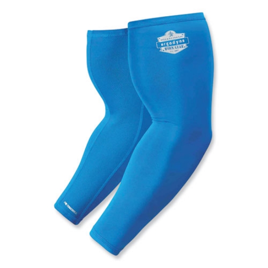 Picture of Chill-Its 6690 Performance Knit Cooling Arm Sleeve, Polyester/Spandex, 2X-Large, Blue, 2 Sleeves, Ships in 1-3 Business Days