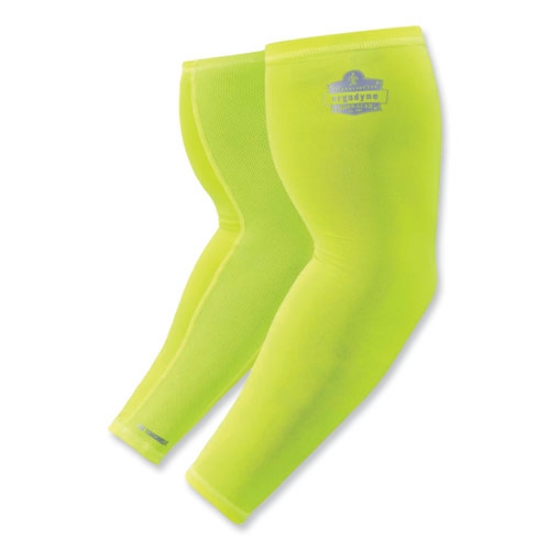 Picture of Chill-Its 6690 Performance Knit Cooling Arm Sleeve, Polyester/Spandex, 2X-Large, Lime, 2 Sleeves, Ships in 1-3 Business Days