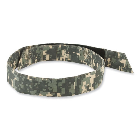 Picture of Chill-Its 6705 Cooling Embedded Polymers Hook and Loop Bandana Headband, One Size Fits Most, Camo, Ships in 1-3 Business Days