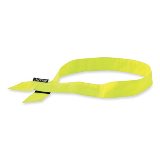 Picture of Chill-Its 6705 Cooling Embedded Polymers Hook and Loop Bandana Headband, One Size Fits Most, Lime, Ships in 1-3 Business Days