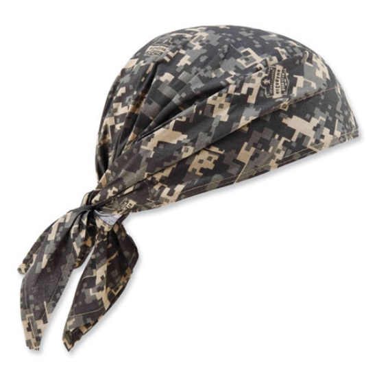 Picture of Chill-Its 6710 Cooling Embedded Polymers Tie Bandana Triangle Hat, One Size Fits Most, Camo, Ships in 1-3 Business Days