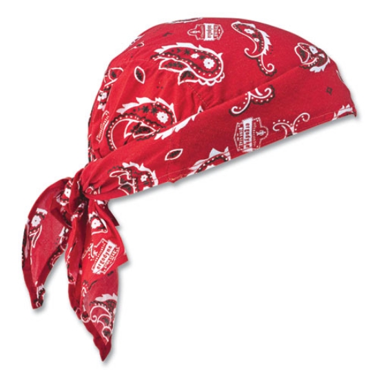 Picture of Chill-Its 6710 Cooling Embedded Polymers Tie Bandana Triangle Hat, One Size Fit Most, Red Western, Ships in 1-3 Business Days
