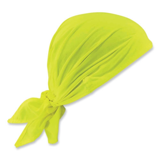 Picture of Chill-Its 6710 Cooling Embedded Polymers Tie Bandana Triangle Hat, One Size Fits Most, Lime, Ships in 1-3 Business Days