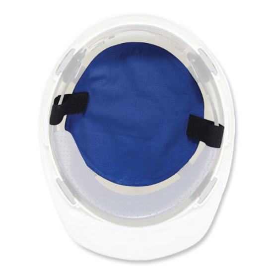 Picture of Chill-Its 6715 Hard Hat Cooling Pad - Polymers, 7 x 6.5, Blue, Ships in 1-3 Business Days