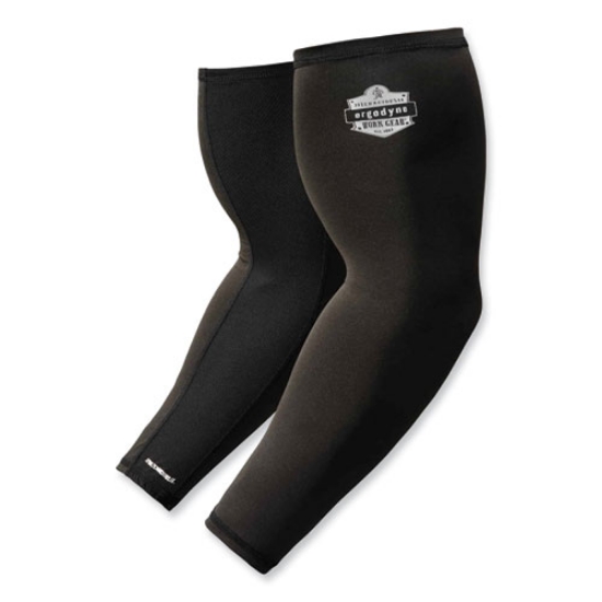 Picture of Chill-Its 6690 Performance Knit Cooling Arm Sleeve, Polyester/Spandex, Large, Black, 2 Sleeves, Ships in 1-3 Business Days