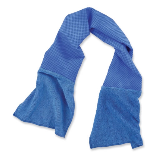 Picture of Chill-Its 6604 Multipurpose Cleaning Cooling Towel, 35x8, One Size Fit Most, Microfiber/PVA, Blue, Ships in 1-3 Business Days