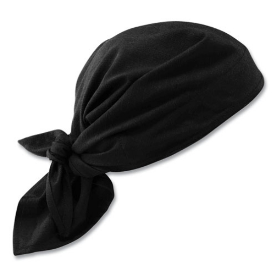 Picture of Chill-Its 6710CT Cooling PVA Tie Bandana Triangle Hat, One Size Fits Most, Black, Ships in 1-3 Business Days
