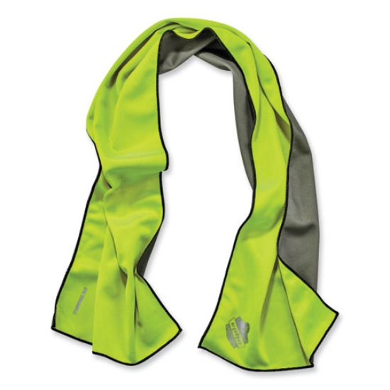 Picture of Chill-Its 6602MF Evaporative Microfiber Cooling Towel, 40.9 x 9.8, One Size, Microfiber, Lime, Ships in 1-3 Business Days