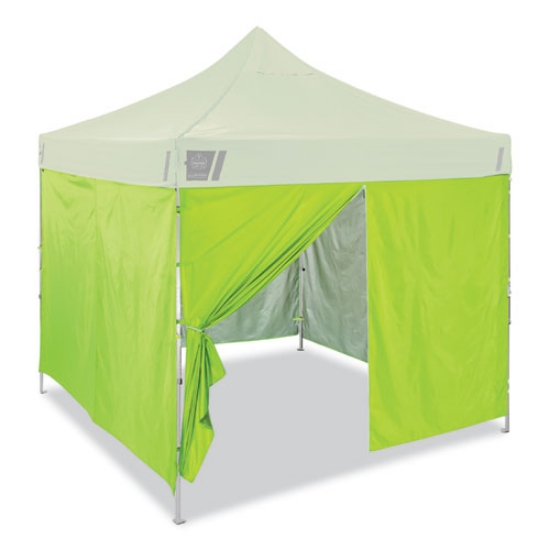 Picture of Shax 6054 Pop-Up Tent Sidewall Kit, Single Skin, 10 ft x 10 ft, Polyester, Lime, Ships in 1-3 Business Days