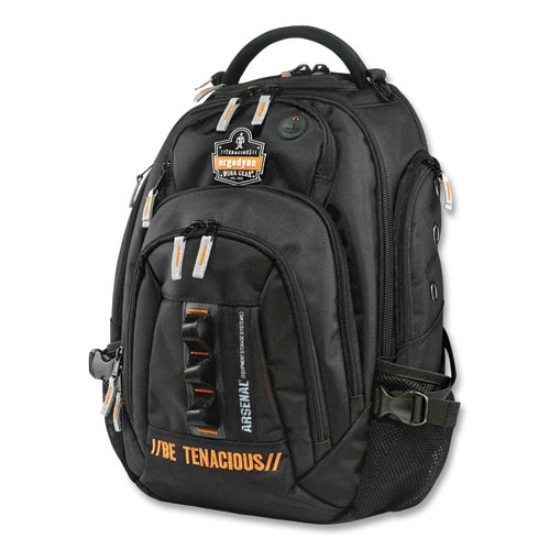Picture of Arsenal 5144 Mobile Office Backpack, 8 x 14 x 28, Black, Ships in 1-3 Business Days