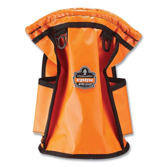 Picture of Arsenal 5538 Topped Parts Tarpaulin Pouch, 7.5 x 7.5 x 12, Tarpaulin, Orange, Ships in 1-3 Business Days