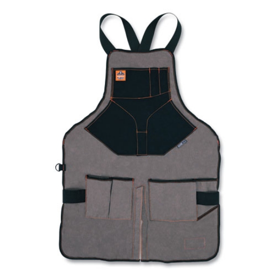 Picture of Arsenal 5705 Extended Length Canvas Tool Apron, 13 Compartments, 25.5 x 34, Canvas, Gray, Ships in 1-3 Business Days