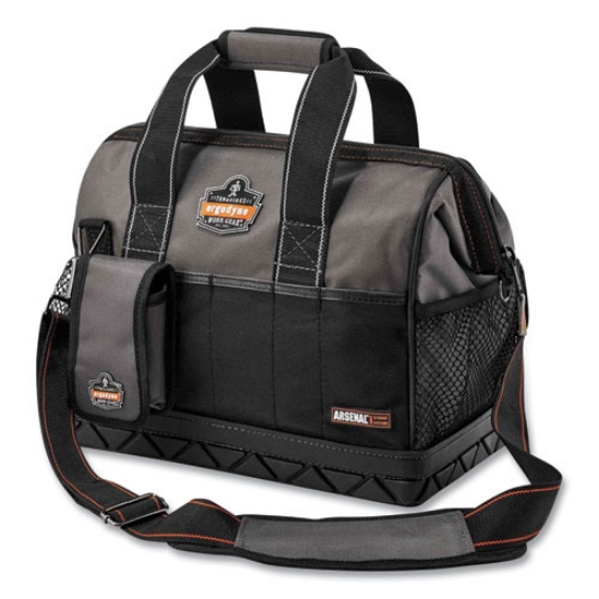 Picture of Arsenal 5802 Medium Widemouth Tool Organizer, 28 Comp, 8.5x14.5x11, Ballistic Polyester,Black/Gray,Ships in 1-3 Business Days