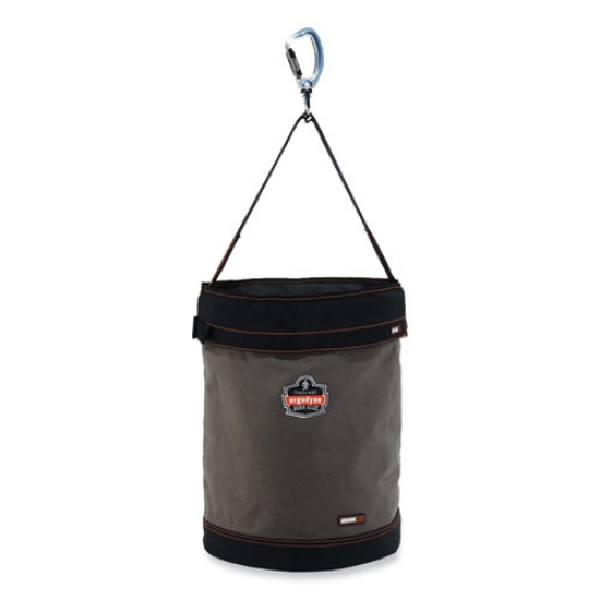 Picture of Arsenal 5945T Extra-Large Swiveling Carabiner Canvas Hoist Bucket and Top, 150 lb, Gray, Ships in 1-3 Business Days
