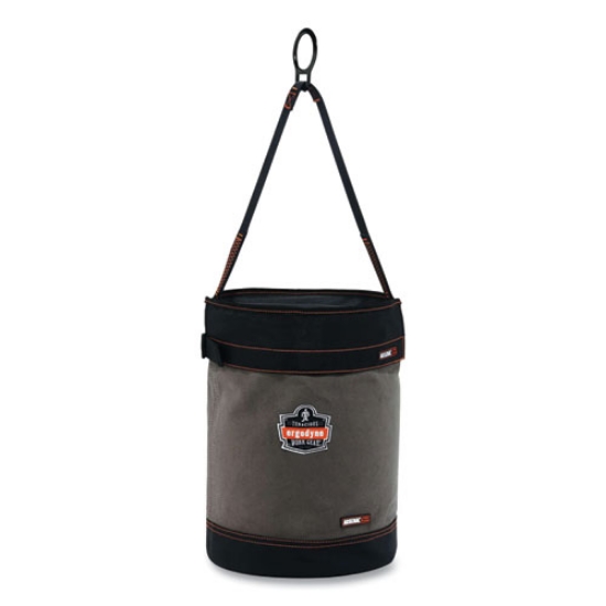 Picture of Arsenal 5960T Canvas Hoist Bucket and Top with D-Rings, 12.5 x 12.5 x 17, Gray, Ships in 1-3 Business Days