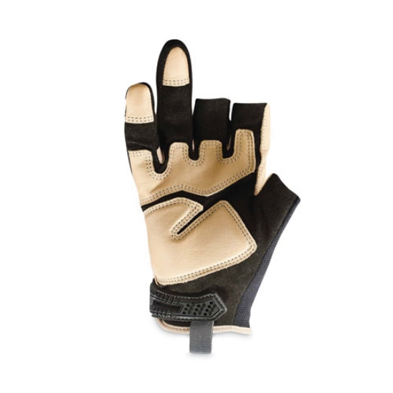 Picture of ProFlex 720LTR Heavy-Duty Leather-Reinforced Framing Gloves, Black, Medium, Pair, Ships in 1-3 Business Days