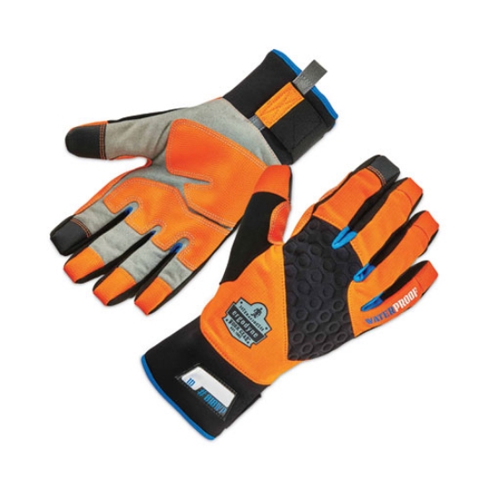 Picture of ProFlex 818WP Thermal WP Gloves with Tena-Grip, Orange, X-Large, Pair, Ships in 1-3 Business Days