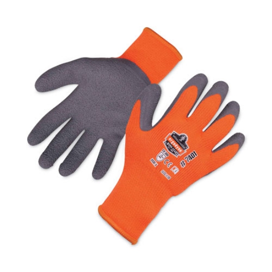 Picture of ProFlex 7401 Coated Lightweight Winter Gloves, Orange, 2X-Large, Pair, Ships in 1-3 Business Days