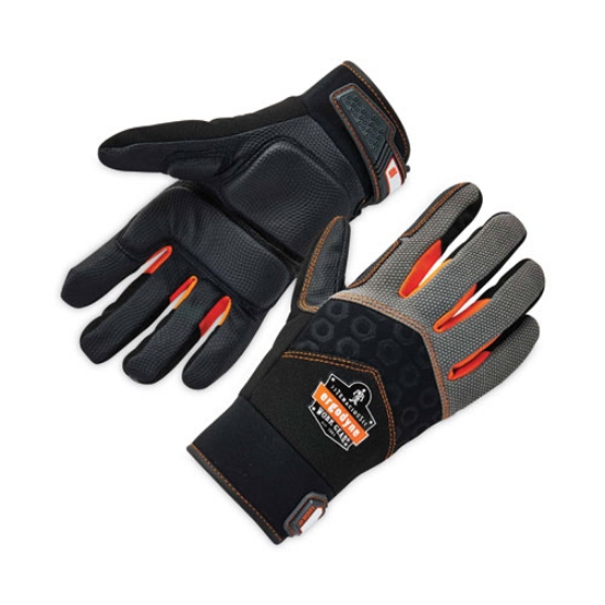 Picture of ProFlex 9001 Full-Finger Impact Gloves, Black, 2X-Large, Pair, Ships in 1-3 Business Days
