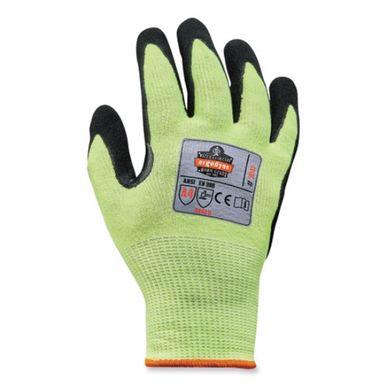 Picture of ProFlex 7041 ANSI A4 Nitrile-Coated CR Gloves, Lime, Small, Pair, Ships in 1-3 Business Days