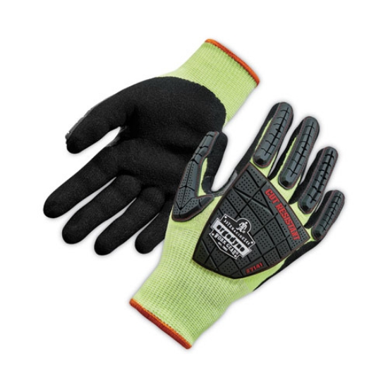 Picture of ProFlex 7141 ANSI A4 DIR Nitrile-Coated CR Gloves, Lime, Medium, 72 Pairs/Pack, Ships in 1-3 Business Days