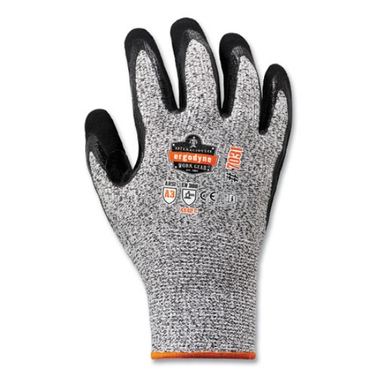 Picture of ProFlex 7031-CASE ANSI A3 Nitrile-Coated CR Gloves, Gray, 2X-Large, 144 Pairs/Carton, Ships in 1-3 Business Days