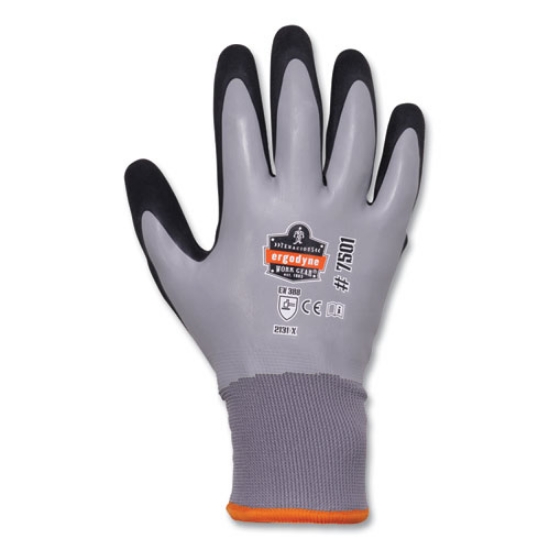 Picture of ProFlex 7501-CASE Coated Waterproof Winter Gloves, Gray, Large, 144 Pairs/Carton, Ships in 1-3 Business Days