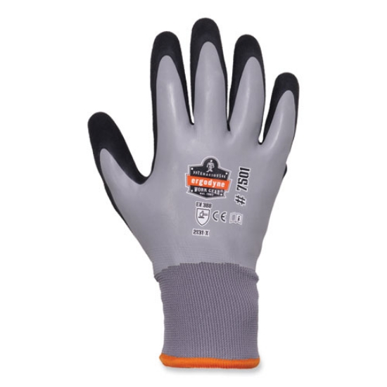 Picture of ProFlex 7501-CASE Coated Waterproof Winter Gloves, Gray, X-Large, 144 Pairs/Carton, Ships in 1-3 Business Days