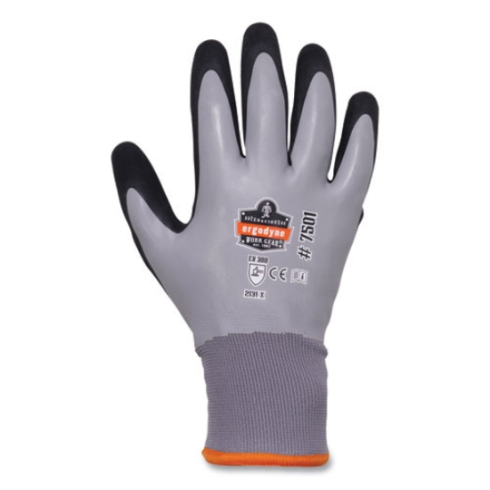 Picture of ProFlex 7501-CASE Coated Waterproof Winter Gloves, Gray, 2X-Large, 144 Pairs/Carton, Ships in 1-3 Business Days