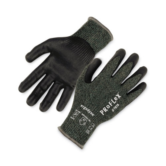Picture of ProFlex 7070 ANSI A7 Nitrile Coated CR Gloves, Green, Small, Pair, Ships in 1-3 Business Days