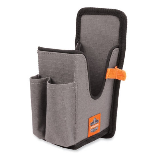 Picture of Squids 5541 Handheld Barcode Scanner Holster w/Belt Clip, Large, 2 Comp, 2.75x3.5x8,Polyester,Gray,Ships in 1-3 Business Days