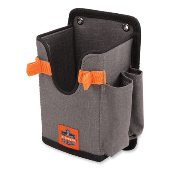 Picture of Squids 5543 Handheld Barcode Scanner Mount Holder w/Fastener Straps, 2 Comp, 3.5 x 2.5 x 7.3, Gray,Ships in 1-3 Business Days