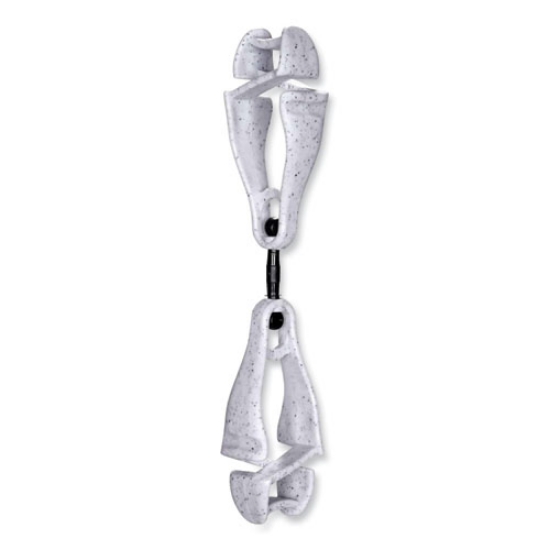 Picture of Squids 3420 Dual Clip Swivel Glove Clip Holder, 1 x 0.6 x 5.5, Acetal Copolymer, Granite, Ships in 1-3 Business Days